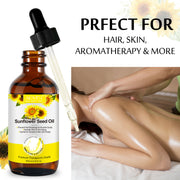 ALIVER Pure Sunflower Seed Oil for Hair, Body & Skin, 60ml
