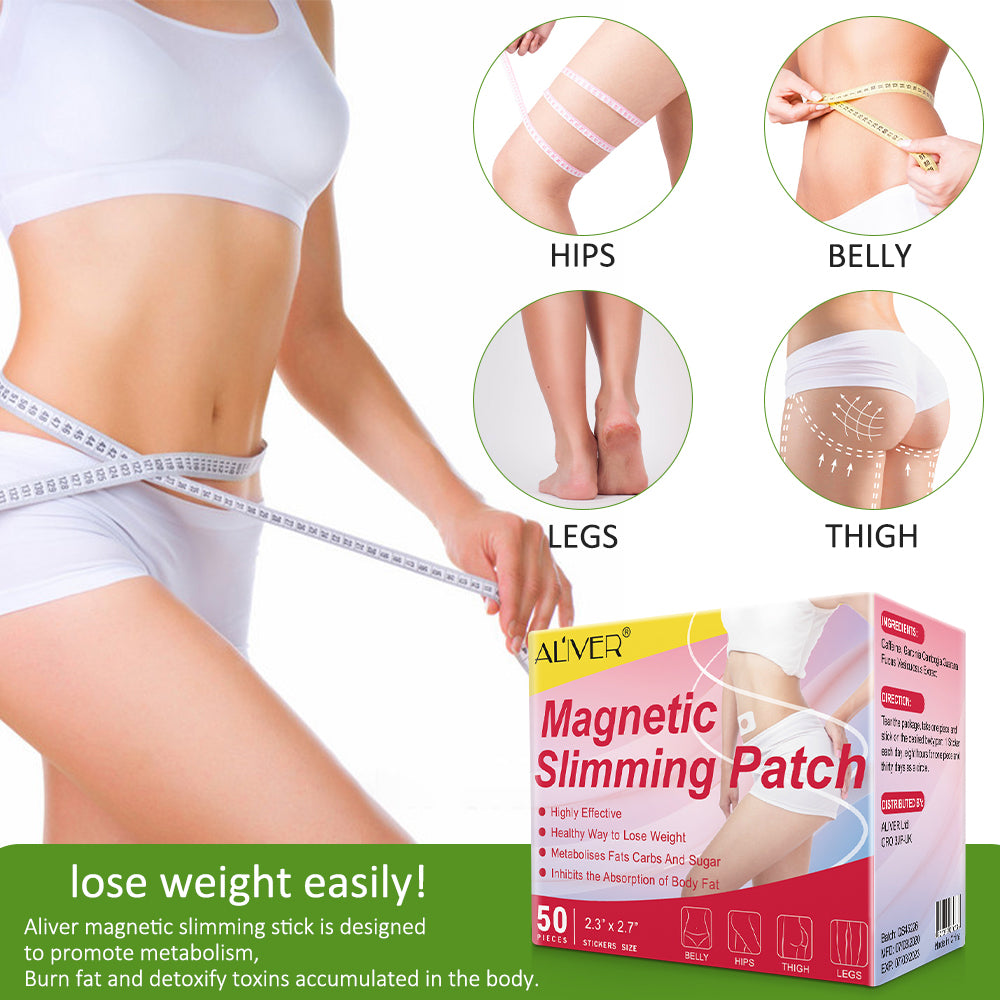 ALIVER Magnetic Fat Burning and Slimming Patches, 50pcs