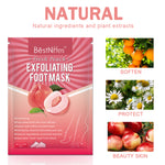 BestNiffes Exfoliating Foot Peel Mask, Fresh Peach