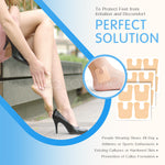 ELAIMEI U-Shaped Felt Callus Pads for Feet Pain Relief & Foot Protection, pack of 48pcs