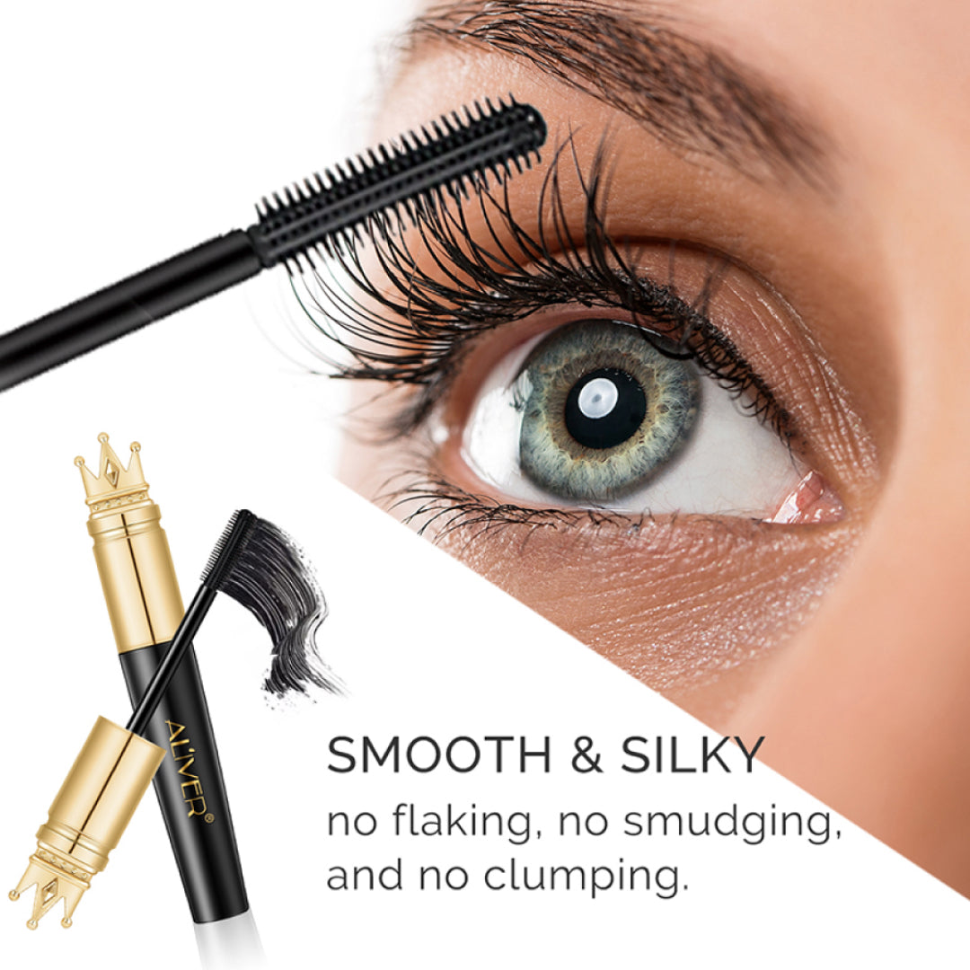 ALIVER Waterproof 4D Eyelash Volume Mascara, Black