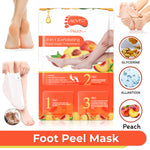 ALIVER Peach Soft Foot Peel Mask, 3in1 Kit