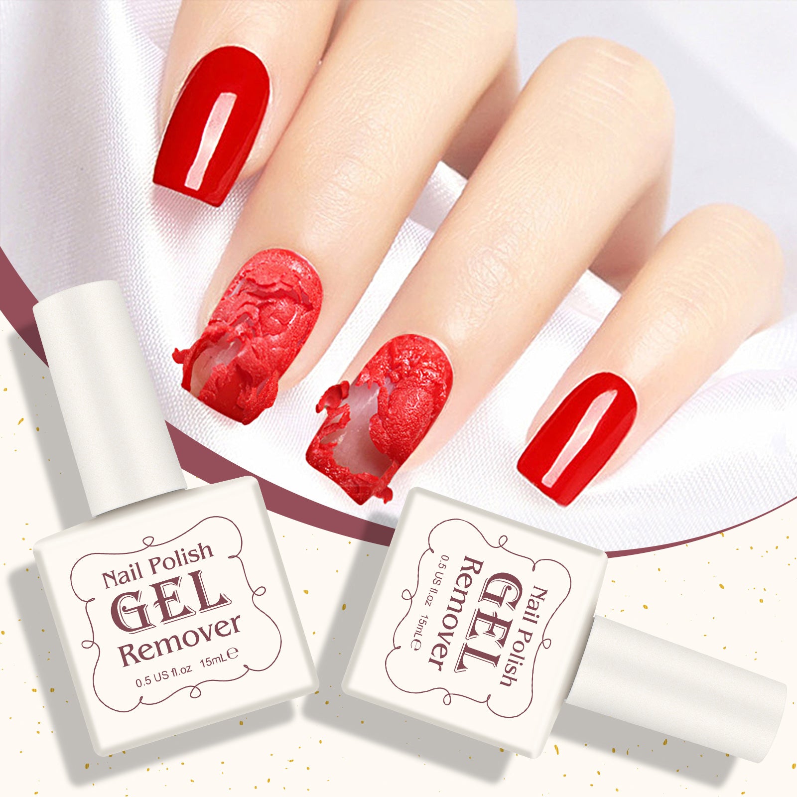 BESTNIFFES Nail Polish Gel Remover, 15ml