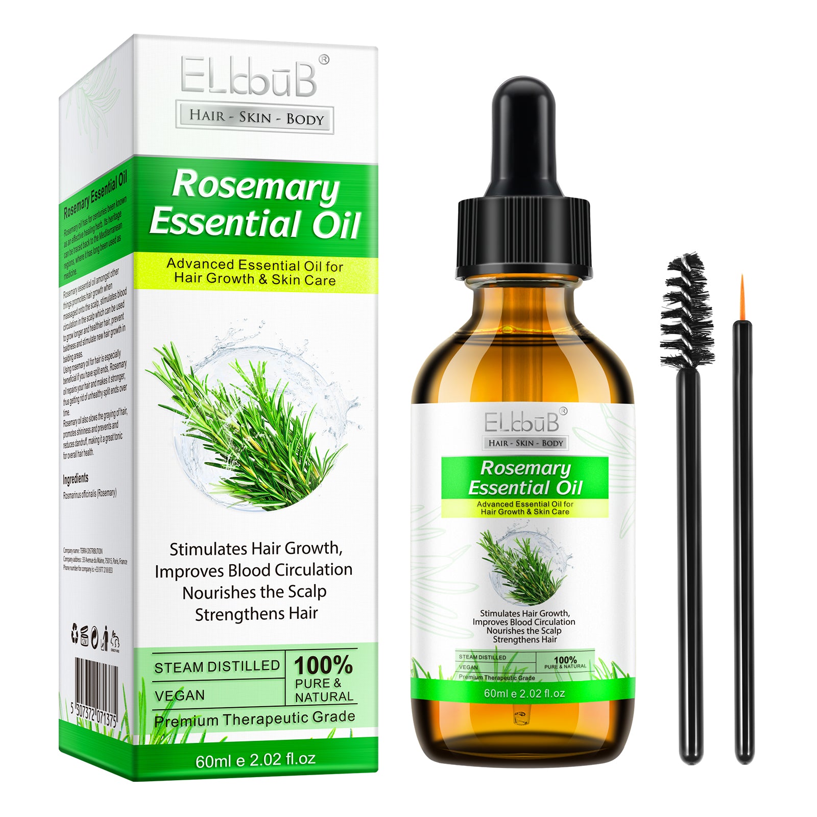 ELBBUB Rosemary Essential Oil, 60ml