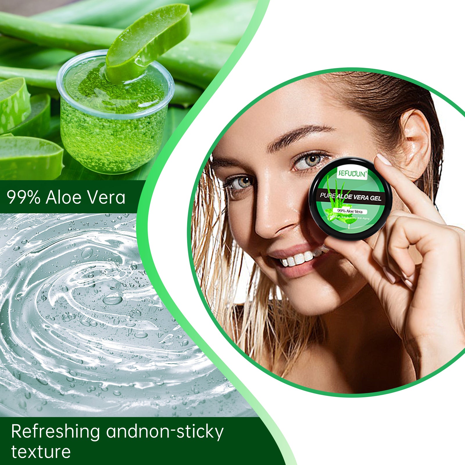 SEFUDUN Pure Aloe Vera Gel, 50g