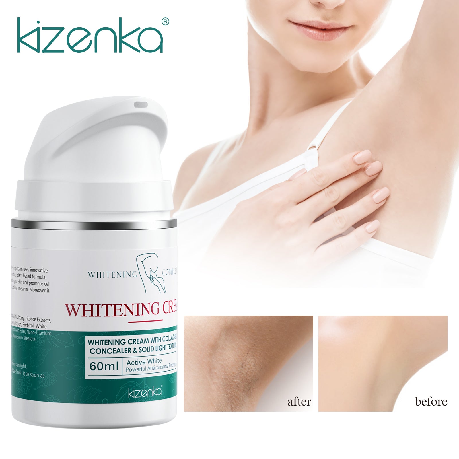 KIZENKA Skin Whitening Cream, 60ml