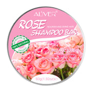 ALIVER Organic Rose Hair Growth Shampoo Bar, 60g