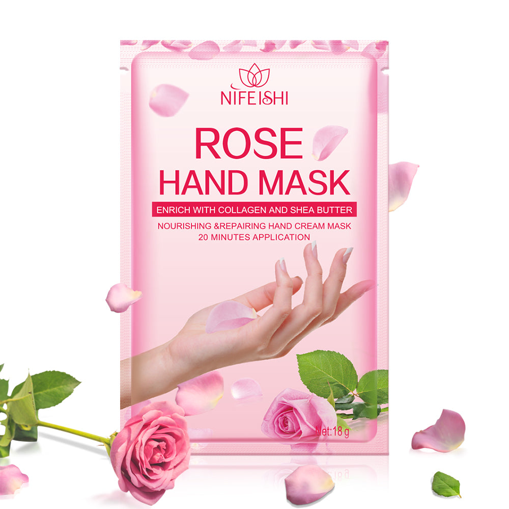 Nifeishi Hand Moisturizing Gloves Repair Renew Cream Peel Hard Soft Nail Mask Dry Cracked Skin SPA Manicure