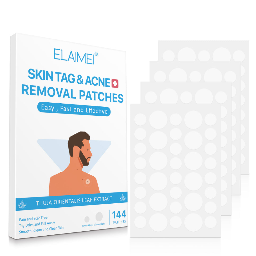 ELAIMEI Patches for Skin Tag & Acne Removal, 144pcs