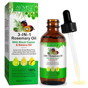 ALIVER Pure Rosemary Oil with Black Castor & Batana Oil for Hair Growth, 60ml