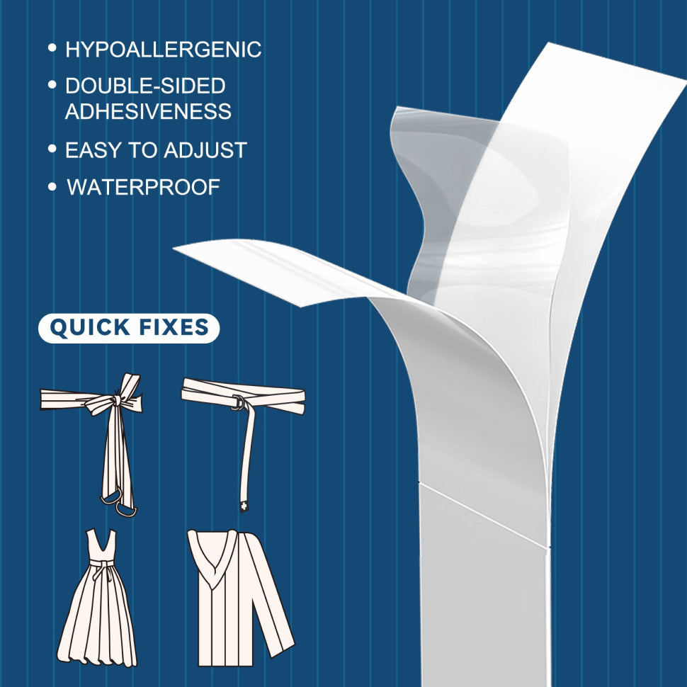 ELAIMEI Fashion Clear Tape, Double Sided Clothing Strips, 80pcs pack