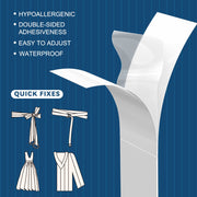 ELAIMEI Fashion Clear Tape, Double Sided Clothing Strips, 80pcs pack