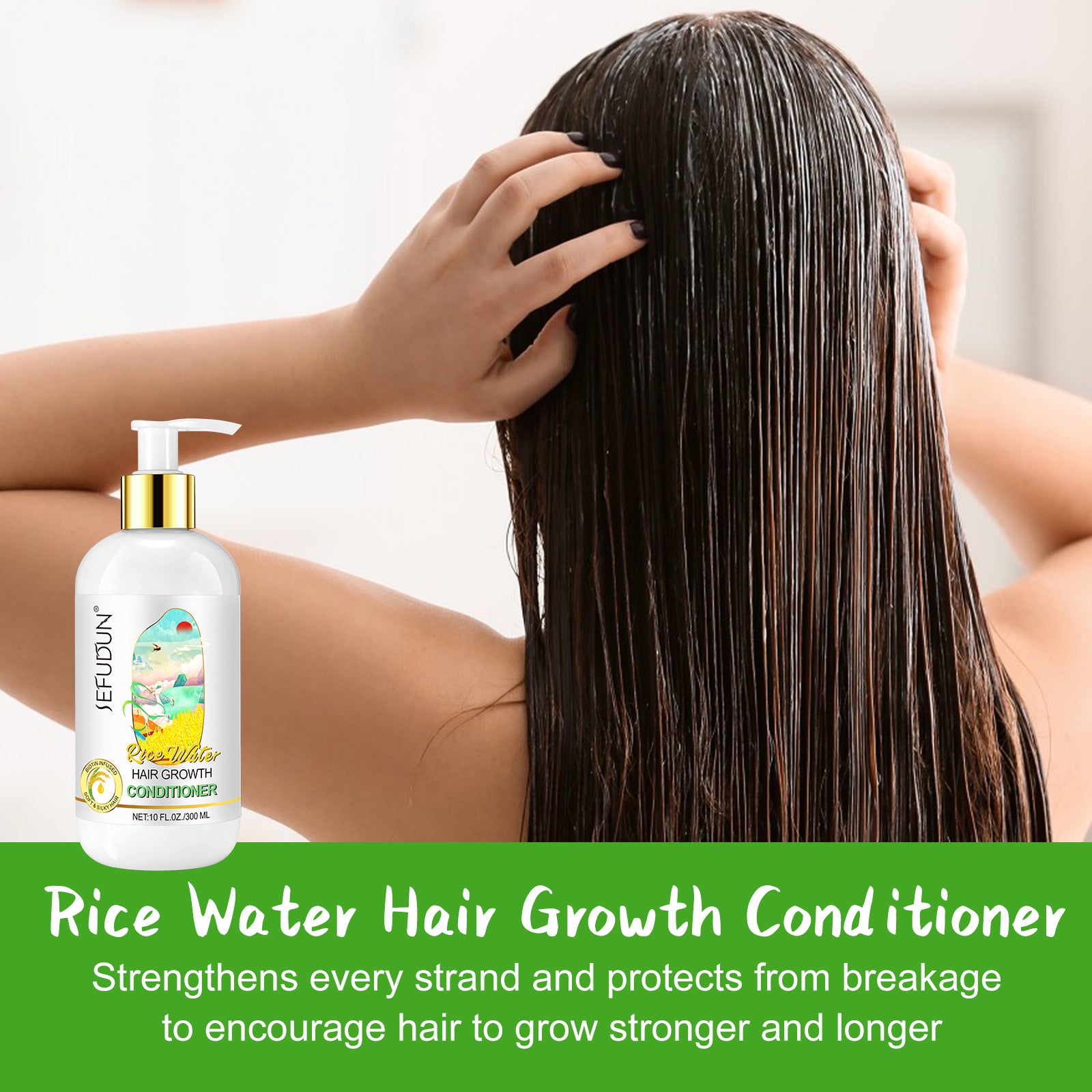 SEFUDUN Rice Water Hair Growth Conditioner, 300ml