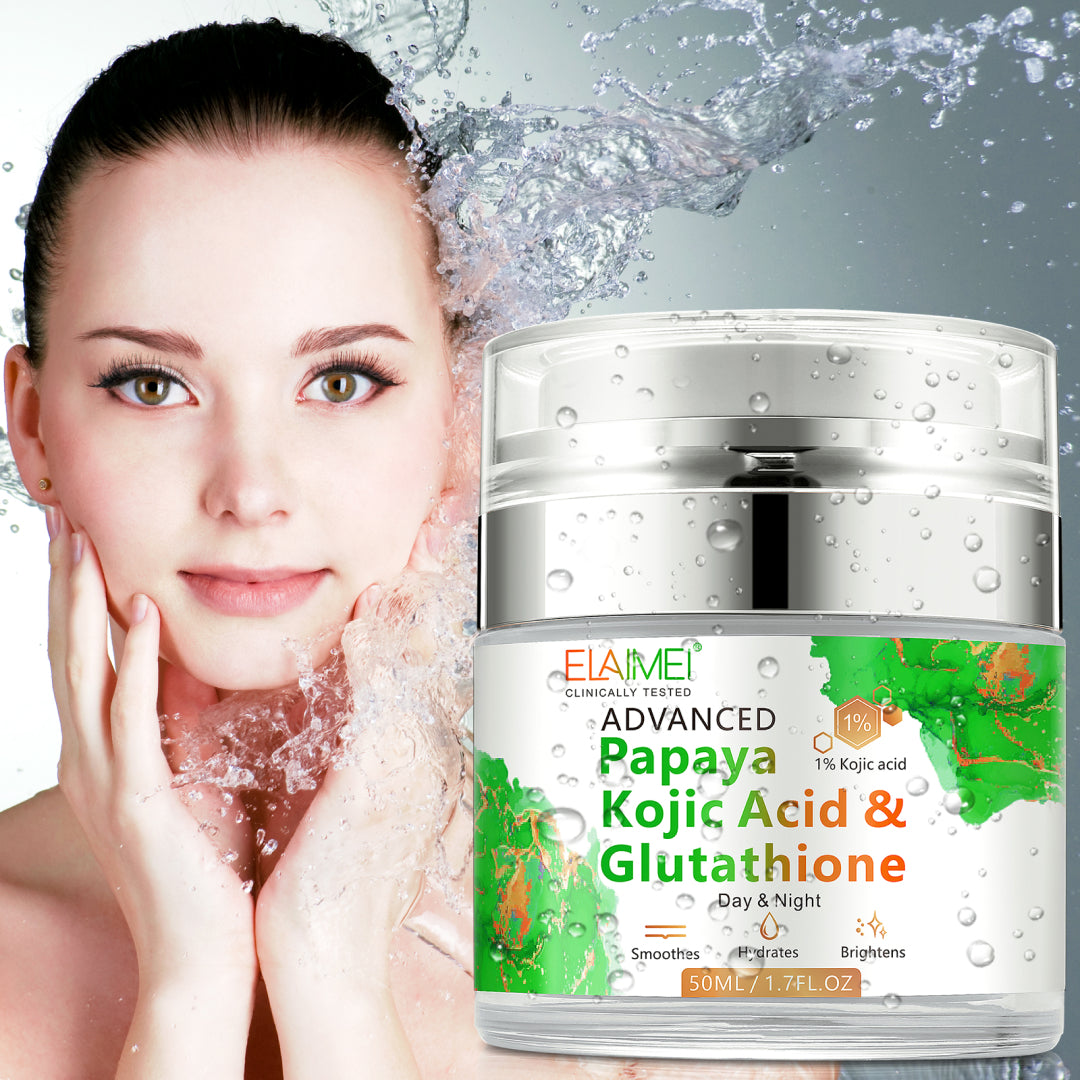 ELAIMEI Kojic Acid Glutathione Face Cream for Dark Spots Removal, 50ml