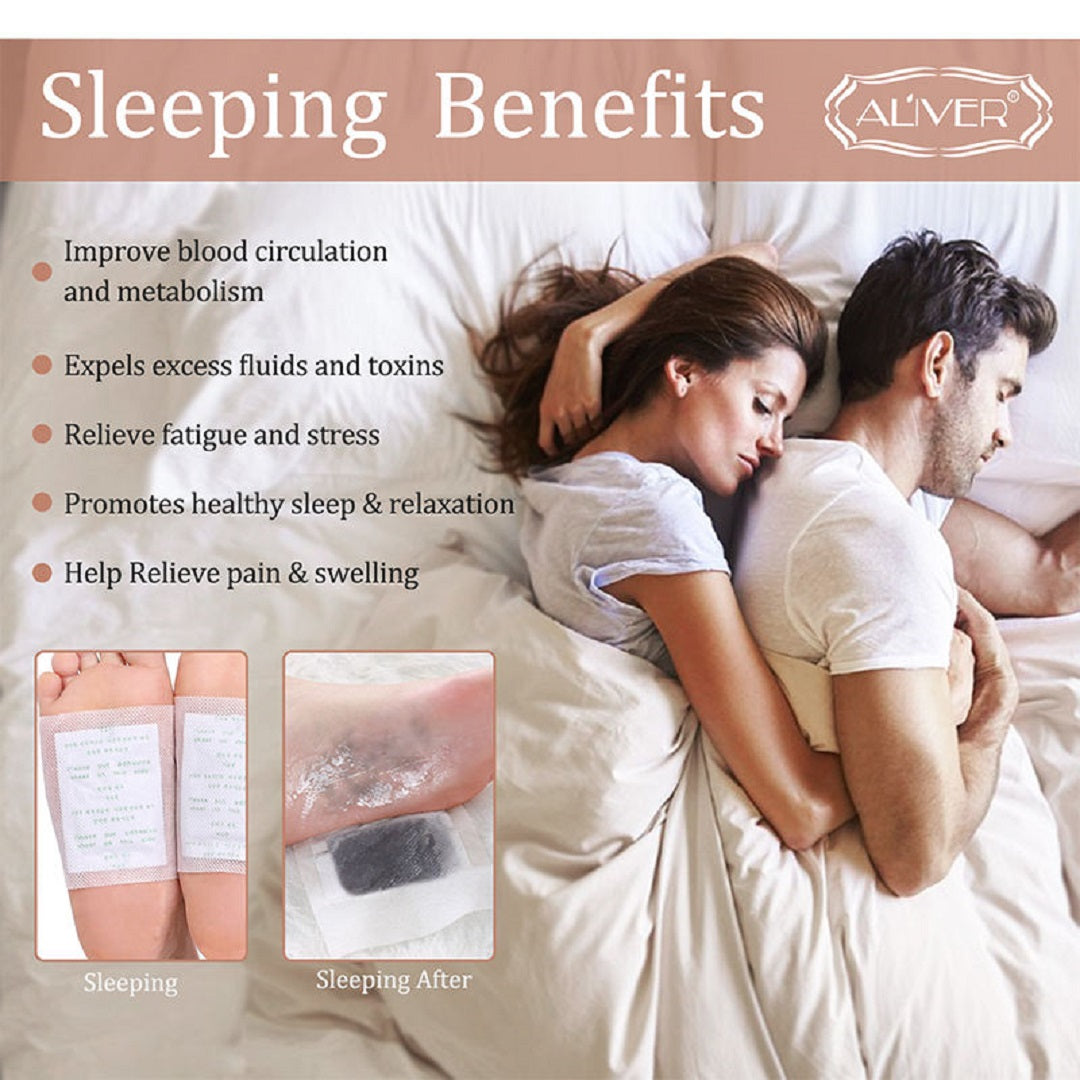 ALIVER Toxin Removal Detox Foot Patches, 10 pcs