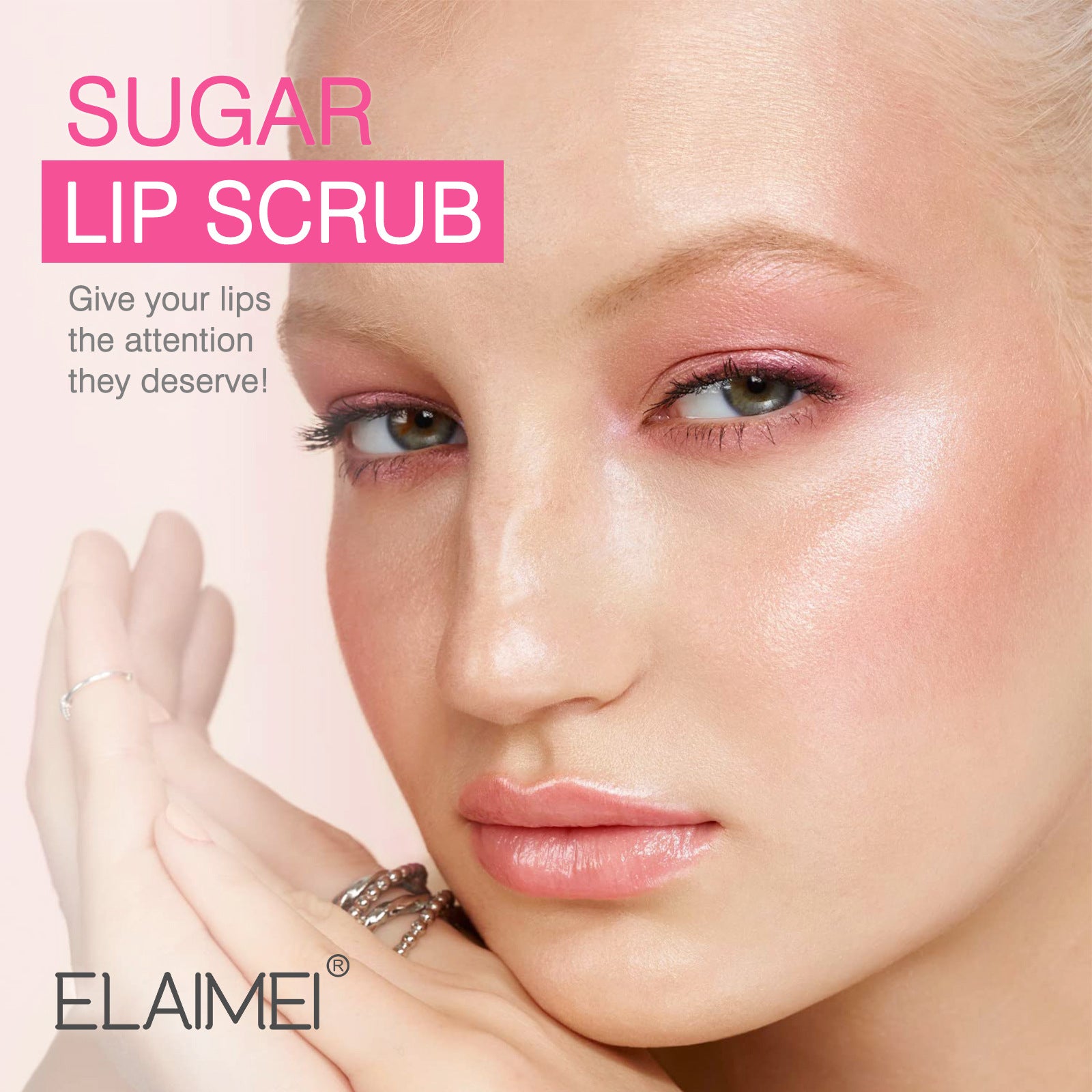 ELAIMEI Exfoliating Sugar Lip Scrub, 30ml