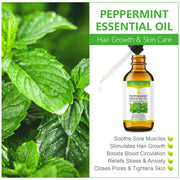 KIZENKA Peppermint Essential Oil, 60ml