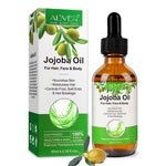 ALIVER Pure Jojoba Oil for Hair, Face & Body, 60ml