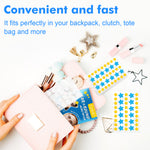 ELAIMEI Stars + Round Pimple Patches, pack of 126pcs (yellow, blue)