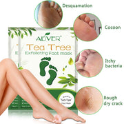 Aliver Tea Tree Soft Foot Peel Mask for Feet Dead Skin Remover