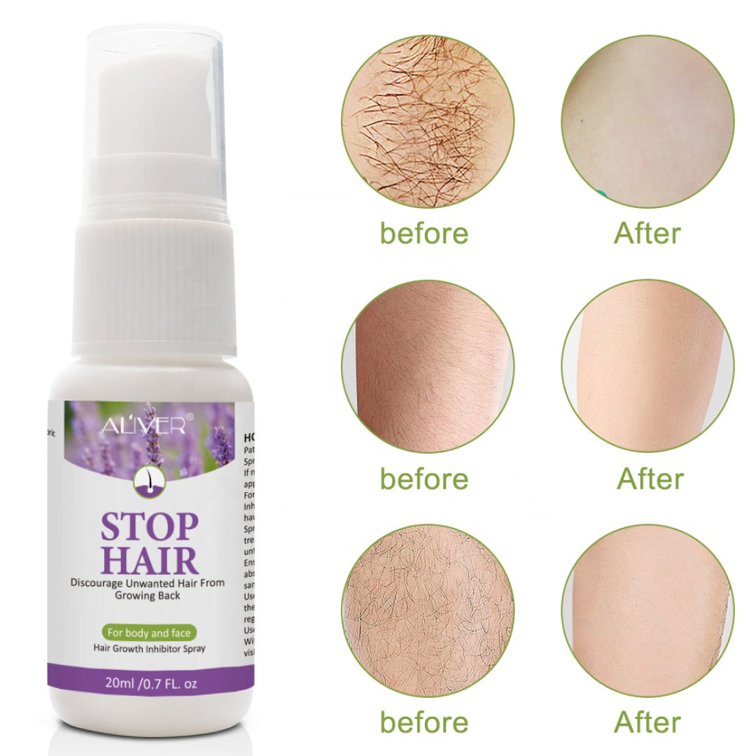 Aliver Stop Hair Growth Inhibitor Spray for Body Face
