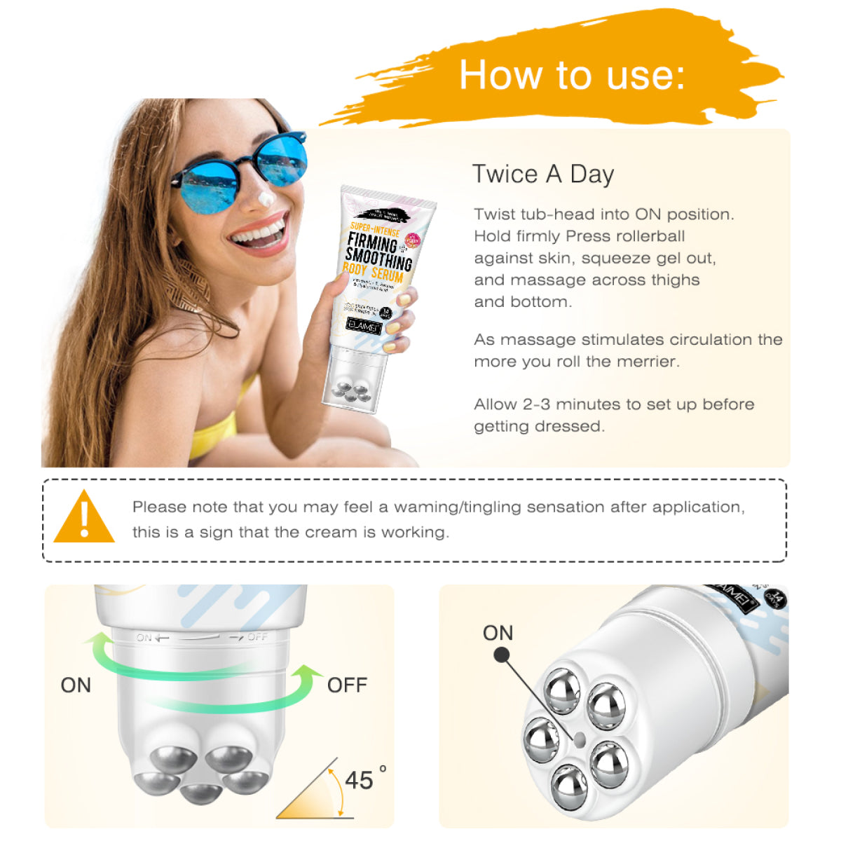 ELAIMEI Firming Body Serum, 120g