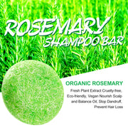ALIVER Organic Rosemary Hair Growth Shampoo Bar, 60g