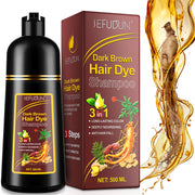 SEFUDUN 3in1 DARK BROWN Hair Dye Shampoo, 500ml