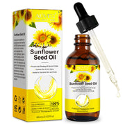 ALIVER Pure Sunflower Seed Oil for Hair, Body & Skin, 60ml