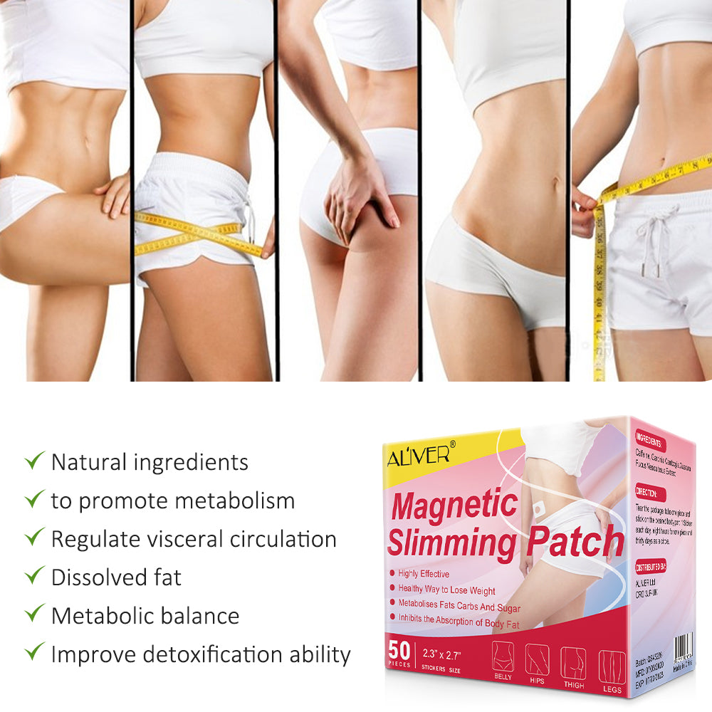 ALIVER Magnetic Fat Burning and Slimming Patches, 50pcs
