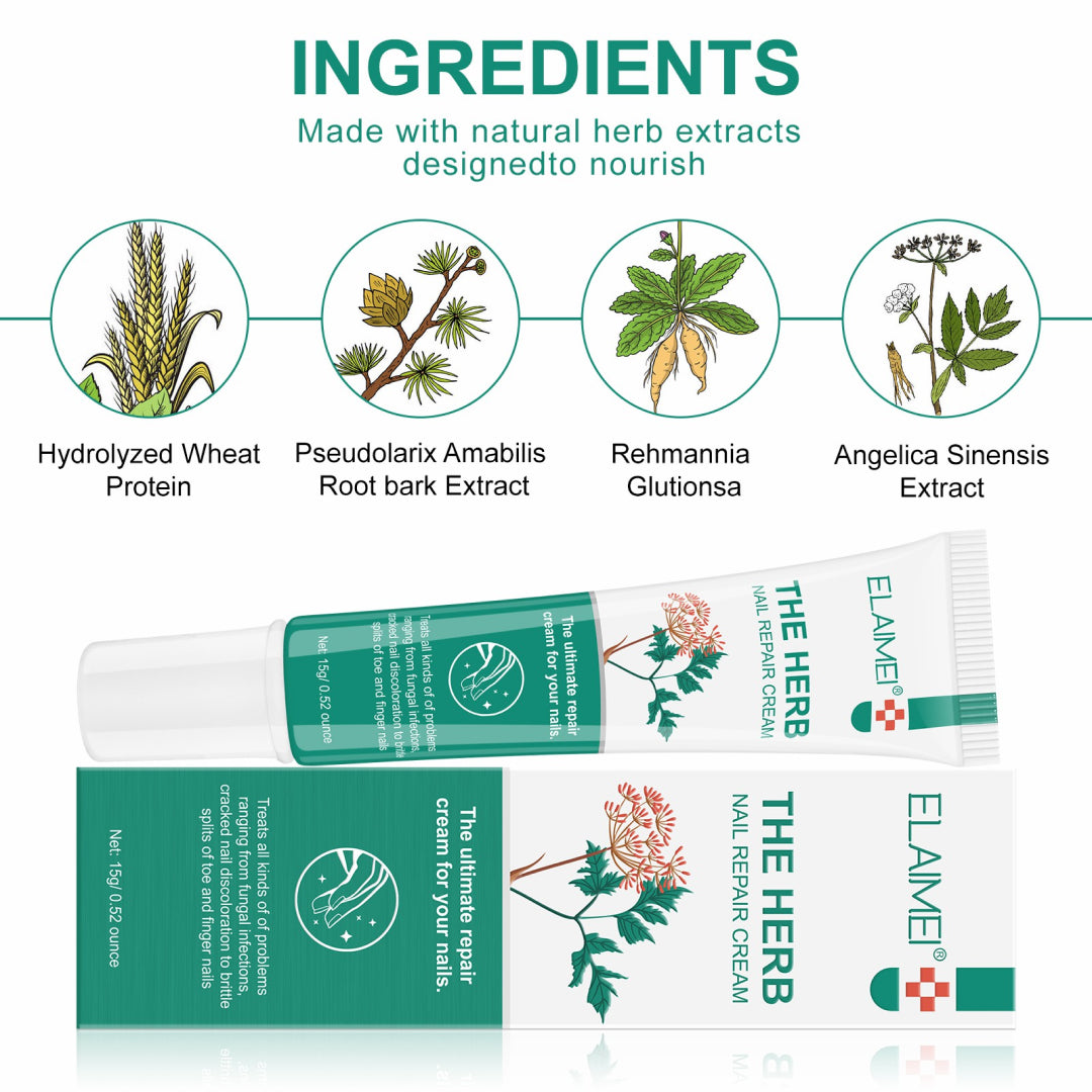 ELAIMEI Herbal Nail Repair Cream, 15g