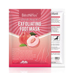 BestNiffes Exfoliating Foot Peel Mask, Fresh Peach