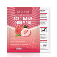 BestNiffes Exfoliating Foot Peel Mask, Fresh Peach