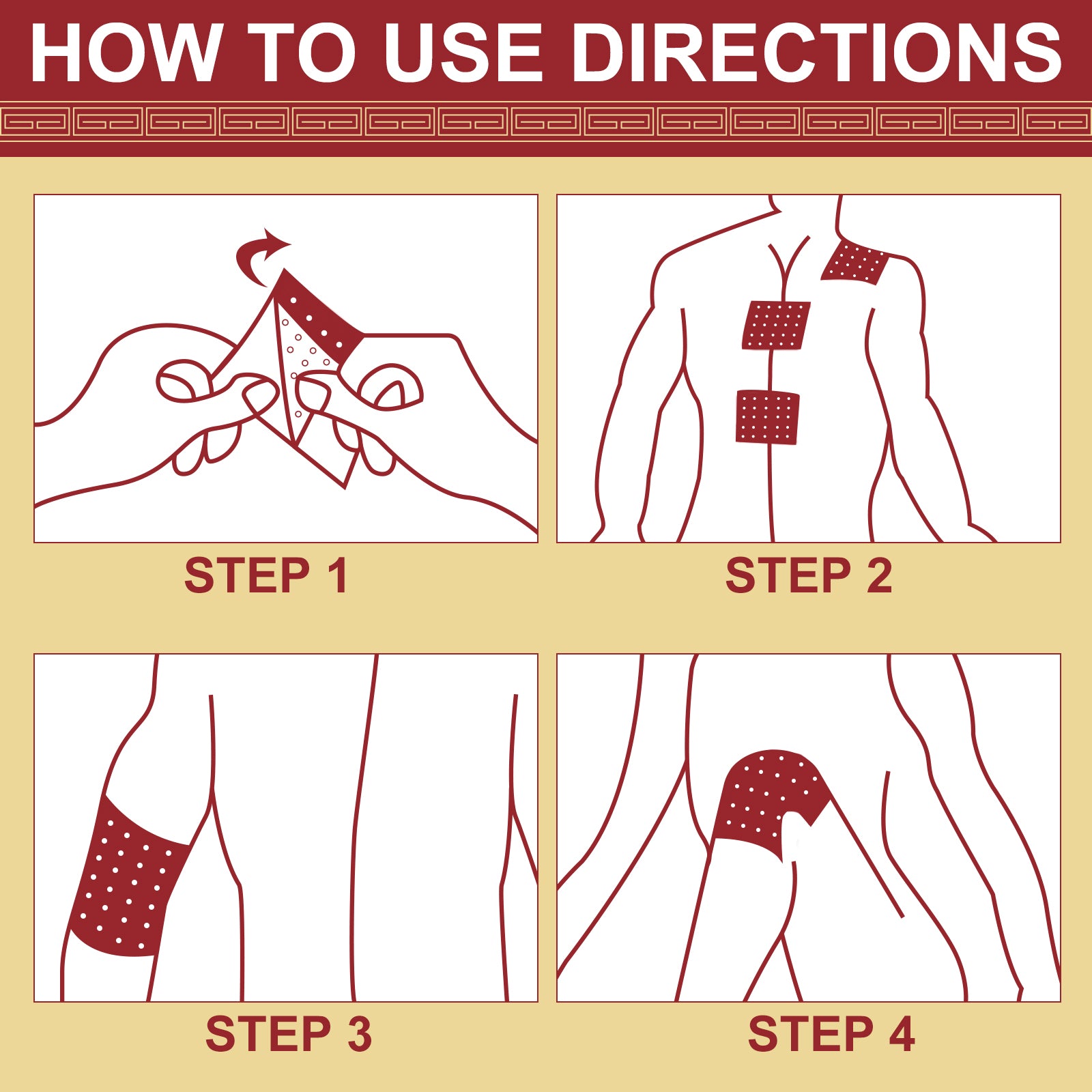 SEFUDUN Pain Relieving Patches, pack of 10pcs