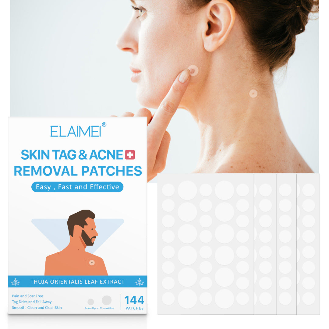 ELAIMEI Patches for Skin Tag & Acne Removal, 144pcs