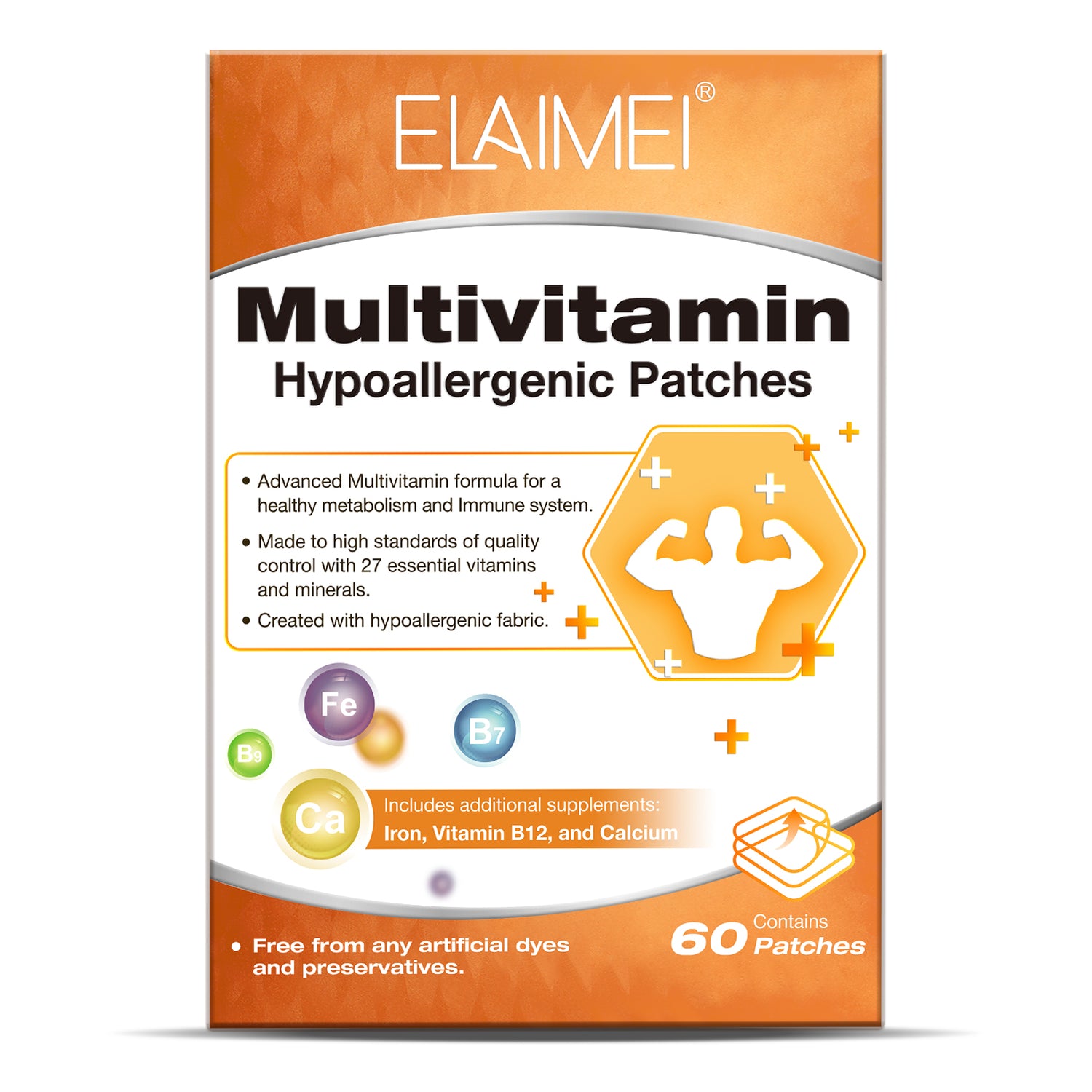 ELAIMEI Multivitamin Patches, 60pcs
