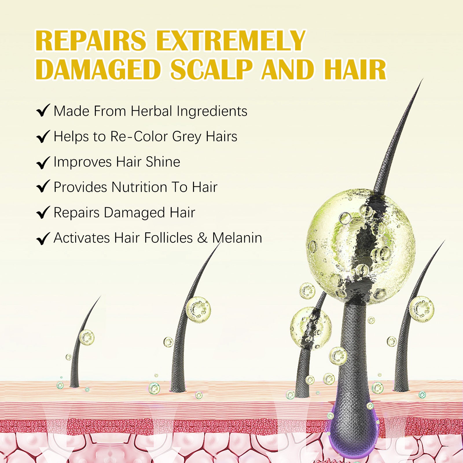 SEFUDUN Hair Growth Serum + Derma Roller Kit