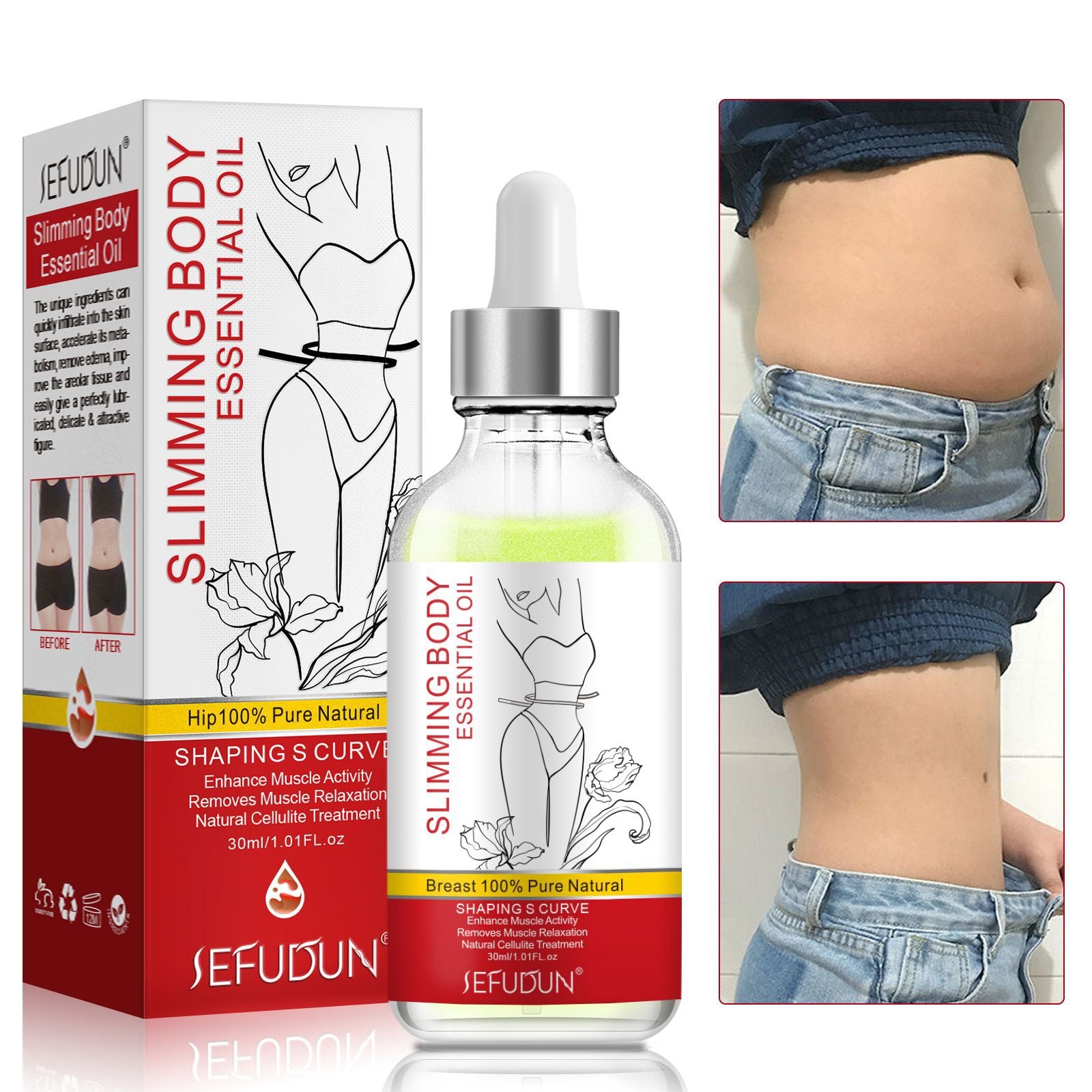 SEFUDUN Slimming Body Essential Oil, 30ml