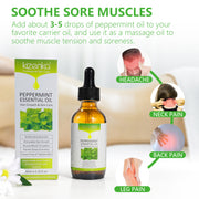 KIZENKA Peppermint Essential Oil, 60ml