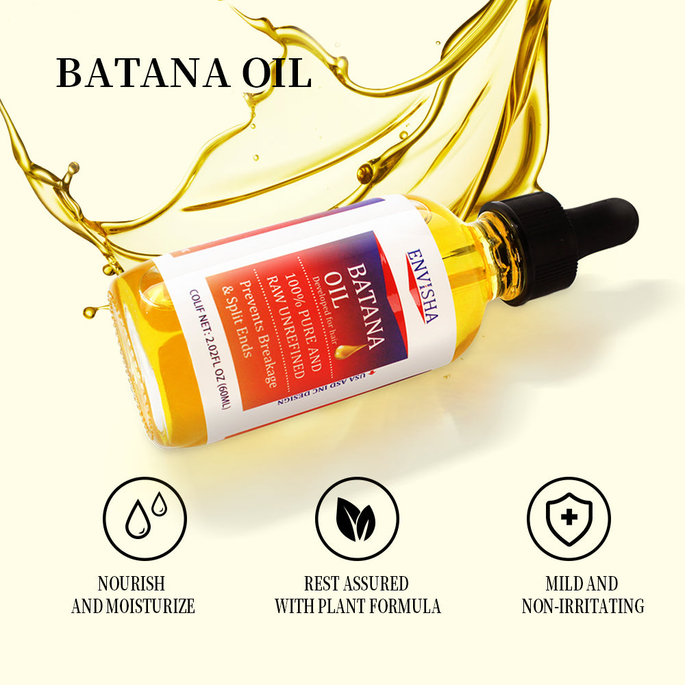 ENVISHA 100% Pure & Raw Unrefined Batana Oil, 60ml