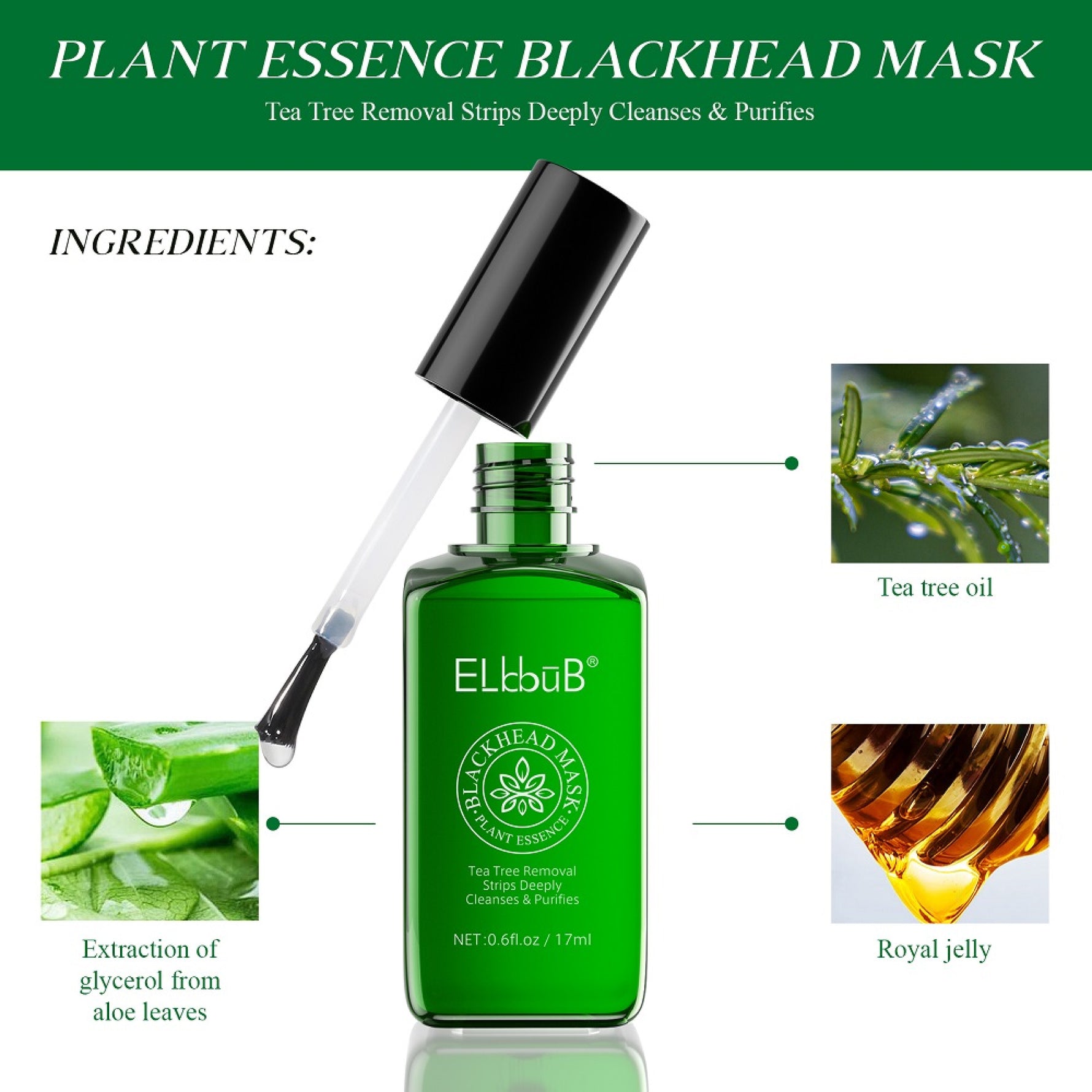 ELBBUB Blackhead Face Mask Essence, 17ml