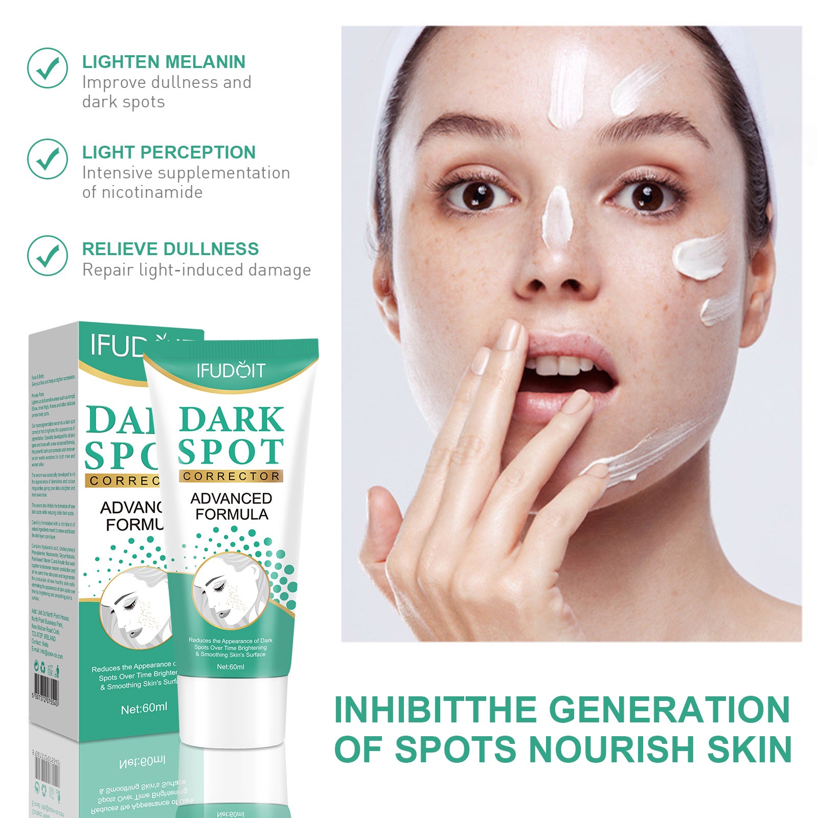 Iffudoit Dark Spot Skin Correcting Cream Remover for Face and Body