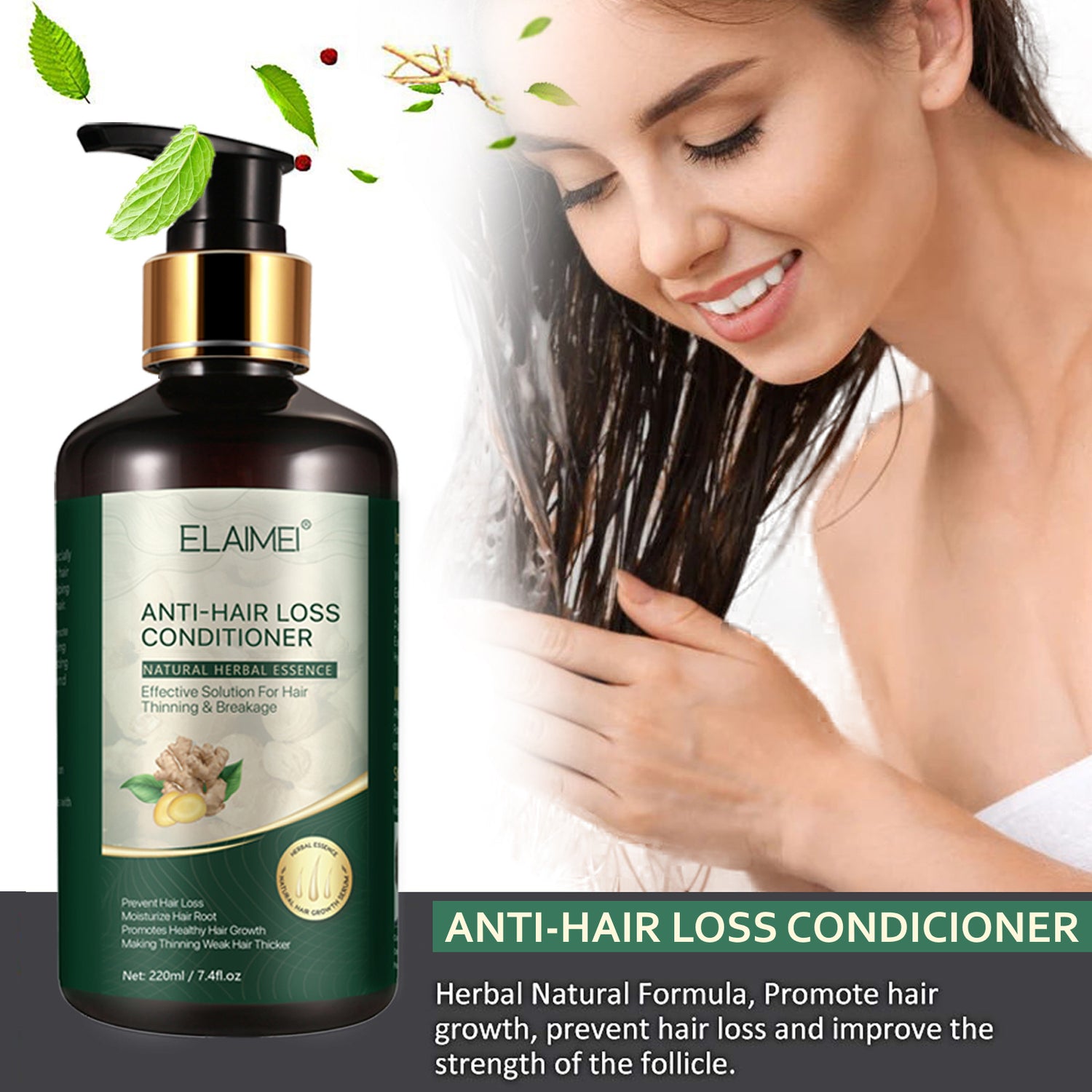 ELAIMEI Ginger Anti Hair Loss Conditioner, 220ml