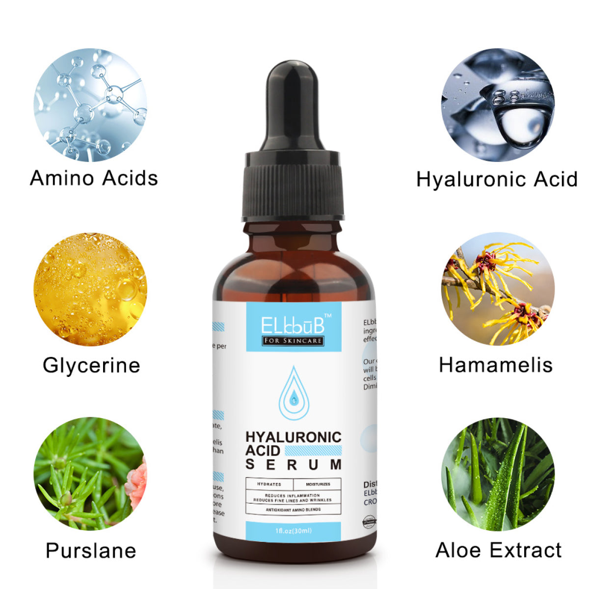 ELBBUB Hyaluronic Acid Face Serum, 30ml