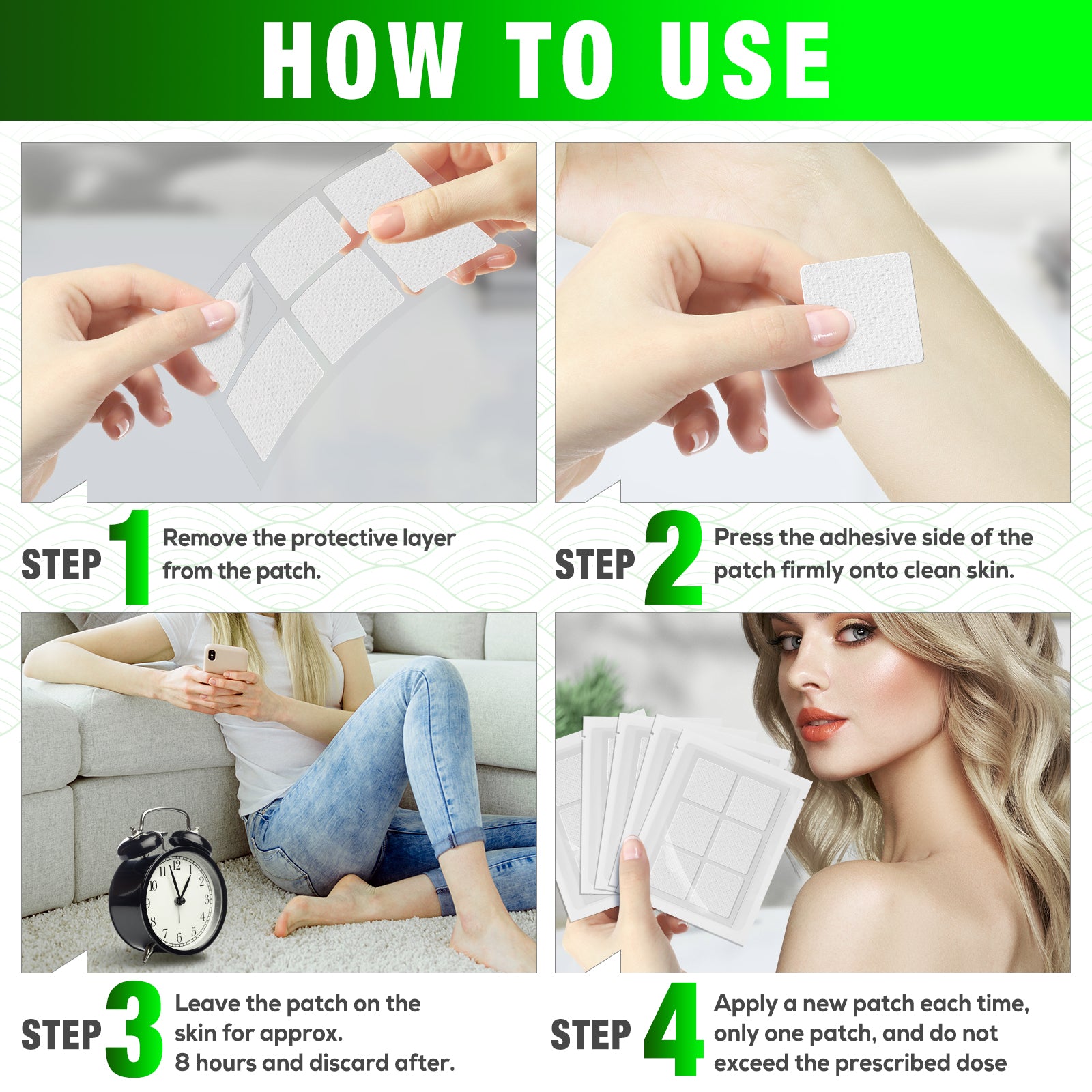 ELAIMEI Vitamin B12 Hypoallergenic Patches, 60pcs