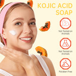 ELAIMEI Papaya Kojic Acid Soap for Face and Body, 100g