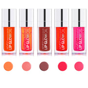 ALIVER 5pcs Lip Gloss Lipstick, Cherry