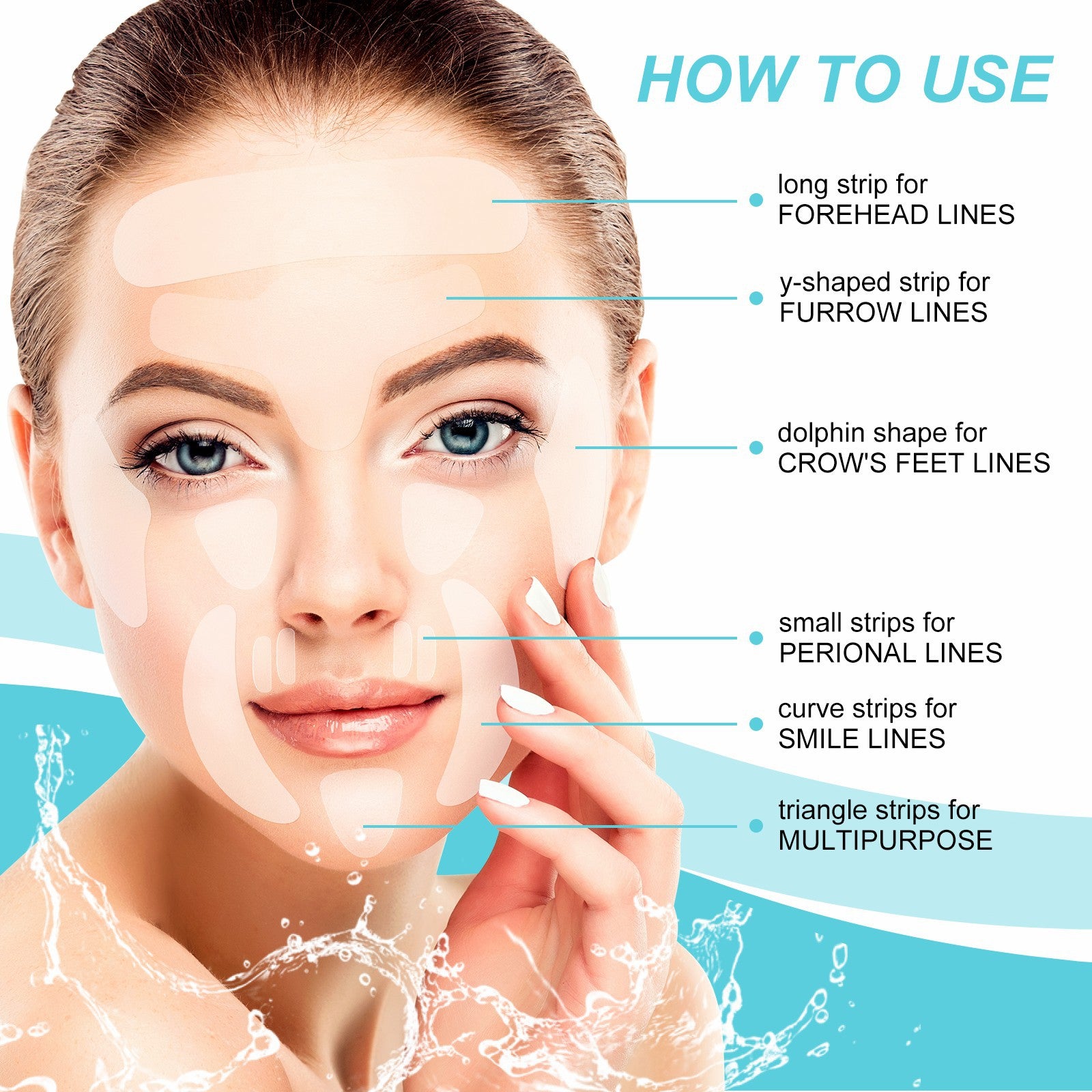 SEFUDUN Face Smoothing Wrinkle Patches, 160pcs