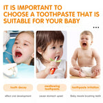 ALIVER Orange Flavor Foam Toothpaste for Kids, 60ml