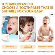 ALIVER Orange Flavor Foam Toothpaste for Kids, 60ml